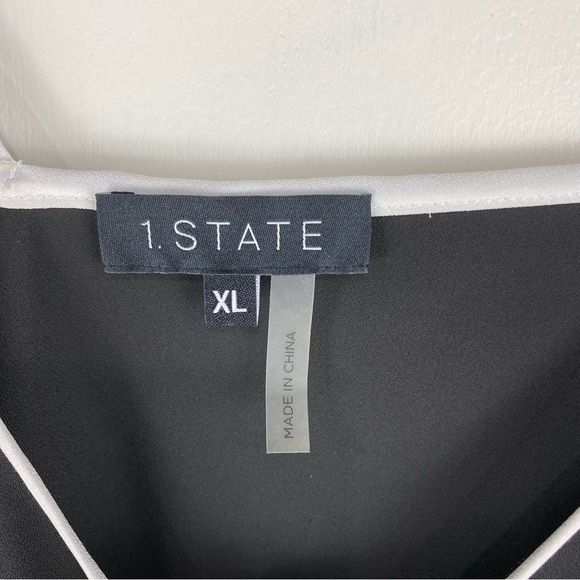 1. State Flowy Off The Shoulder Tank Top Crepe Blouse Shirt Top Size XL (NWT) - Picture 4 of 7